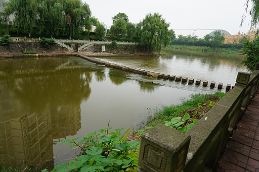 我公司調(diào)研大英縣小溪河景觀改造項目、魁山公園改造項目